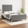 Bed frame with headboard in dark gray fabric 120x200 cm by vidaXL, Beds and slatted bases - Ref: Foro24-3125285, Price: 165,9...