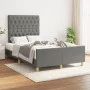 Bed frame with headboard in dark gray fabric 120x200 cm by vidaXL, Beds and slatted bases - Ref: Foro24-3125285, Price: 163,5...