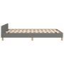Bed frame with headboard in dark gray fabric 120x200 cm by vidaXL, Beds and slatted bases - Ref: Foro24-3125285, Price: 165,9...