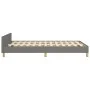 Bed frame with headboard in dark gray fabric 120x200 cm by vidaXL, Beds and slatted bases - Ref: Foro24-3125285, Price: 163,5...