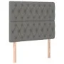 Bed frame with headboard in dark gray fabric 120x200 cm by vidaXL, Beds and slatted bases - Ref: Foro24-3125285, Price: 163,5...