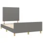 Estructura de cama con cabecero de tela gris oscuro 120x200 cm de vidaXL, Camas y somieres - Ref: Foro24-3124961, Precio: 147...