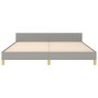 Bed frame with headboard light gray fabric 180x200 cm by vidaXL, Beds and slatted bases - Ref: Foro24-347431, Price: 143,05 €...