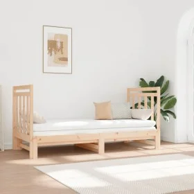 Removable sofa bed solid pine wood 2x(90x190) cm by vidaXL, Beds and slatted bases - Ref: Foro24-3124772, Price: 175,30 €, Di...