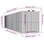 Green galvanized steel garden shed 192x855x223 cm by vidaXL, Sheds - Ref: Foro24-3147435, Price: 1,00 €, Discount: %
