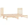 Sofá cama extraíble madera maciza de pino 2x(90x190) cm de vidaXL, Camas y somieres - Ref: Foro24-3124772, Precio: 175,26 €, ...