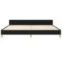 Bed frame with black fabric headboard 200x200 cm by vidaXL, Beds and slatted bases - Ref: Foro24-3125326, Price: 285,09 €, Di...