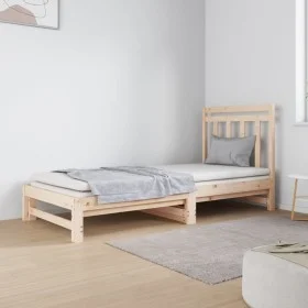 Removable sofa bed solid pine wood 2x(90x190) cm by vidaXL, Beds and slatted bases - Ref: Foro24-3124757, Price: 145,45 €, Di...