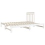 Removable sofa bed solid white pine wood 2x(90x190) cm by vidaXL, Beds and slatted bases - Ref: Foro24-3124758, Price: 174,66...