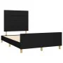 Bed frame with black fabric headboard 120x200 cm by vidaXL, Beds and slatted bases - Ref: Foro24-3125043, Price: 178,55 €, Di...