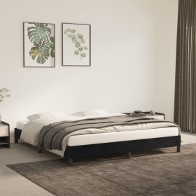 Estructura de cama de terciopelo gris claro 160x200 cm