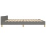 Bed frame with headboard dark gray fabric 200x200 cm by vidaXL, Beds and slatted bases - Ref: Foro24-3125001, Price: 222,35 €...