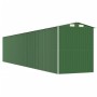 Cobertizo de jardín acero galvanizado verde 192x1021x223 cm