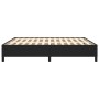 Estructura de cama de cuero sintético negro 180x200 cm