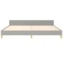 Light gray fabric bed frame with headboard 200x200 cm by vidaXL, Beds and slatted bases - Ref: Foro24-3125000, Price: 217,82 ...
