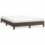 Estructura de cama de cuero sintético marrón 140x200 cm de vidaXL, Camas y somieres - Ref: Foro24-346907, Precio: 100,85 €, D...