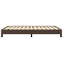 Estructura de cama de cuero sintético marrón 140x200 cm de vidaXL, Camas y somieres - Ref: Foro24-346907, Precio: 100,85 €, D...