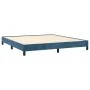 Blauer Samtbettrahmen 160x200 cm von vidaXL, Betten und Lattenroste - Ref: Foro24-346986, Preis: 107,94 €, Rabatt: %
