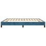 Estructura de cama de terciopelo azul 160x200 cm de vidaXL, Camas y somieres - Ref: Foro24-346986, Precio: 109,90 €, Descuent...