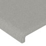 Light gray fabric bed frame with headboard 140x200 cm by vidaXL, Beds and slatted bases - Ref: Foro24-3124895, Price: 232,30 ...