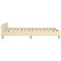 Bed frame with cream fabric headboard 120x200 cm by vidaXL, Beds and slatted bases - Ref: Foro24-3125046, Price: 165,41 €, Di...