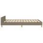 Bed frame with headboard in taupe gray fabric 120x200 cm by vidaXL, Beds and slatted bases - Ref: Foro24-3125288, Price: 192,...