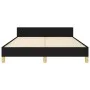Bed frame with black fabric headboard 140x200 cm by vidaXL, Beds and slatted bases - Ref: Foro24-3125059, Price: 237,99 €, Di...