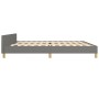 Bed frame with headboard dark gray fabric 200x200 cm by vidaXL, Beds and slatted bases - Ref: Foro24-3125082, Price: 249,25 €...