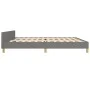 Bed frame with headboard dark gray fabric 200x200 cm by vidaXL, Beds and slatted bases - Ref: Foro24-3125082, Price: 243,06 €...