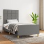 Bed frame with headboard in dark gray fabric 80x200 cm by vidaXL, Beds and slatted bases - Ref: Foro24-3125010, Price: 152,86...