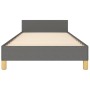 Bed frame with headboard in dark gray fabric 80x200 cm by vidaXL, Beds and slatted bases - Ref: Foro24-3125010, Price: 152,86...