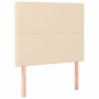 Estructura de cama con cabecero de tela color crema 100x200 cm de vidaXL, Camas y somieres - Ref: Foro24-3124876, Precio: 128...