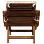 Sonnenliegen mit Kissen 2 Stück massives Akazienholz cremeweiß von vidaXL, Liegen - Ref: Foro24-3155473, Preis: 301,31 €, Rab...
