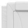 Estructura de cama con LED sin colchón blanco 180x200 cm