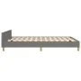 Bed frame with headboard in dark gray fabric 140x200 cm by vidaXL, Beds and slatted bases - Ref: Foro24-3125139, Price: 207,1...