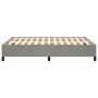 Estructura de cama de terciopelo gris claro 140x190 cm de vidaXL, Camas y somieres - Ref: Foro24-347318, Precio: 153,68 €, De...
