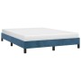Estructura de cama de terciopelo azul 140x190 cm de vidaXL, Camas y somieres - Ref: Foro24-346974, Precio: 98,70 €, Descuento: %