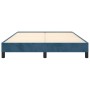 Estructura de cama de terciopelo azul 140x190 cm de vidaXL, Camas y somieres - Ref: Foro24-346974, Precio: 98,70 €, Descuento: %
