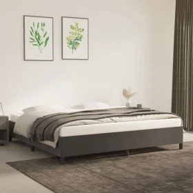 Dark gray velvet bed frame 180x200 cm by vidaXL, Beds and slatted bases - Ref: Foro24-347343, Price: 126,98 €, Discount: %