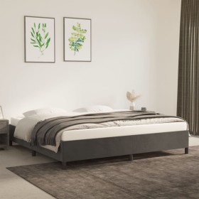 Dunkelgrauer Samtbettrahmen 180x200 cm von vidaXL, Betten und Lattenroste - Ref: Foro24-347343, Preis: 128,78 €, Rabatt: %