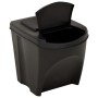 Stapelbare Mülleimer 4 Stück anthrazitgrau 100 L von vidaXL, Mülltonnen und Mülltonnen - Ref: Foro24-316185, Preis: 70,91 €, ...