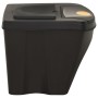 Stapelbare Mülleimer 4 Stück anthrazitgrau 100 L von vidaXL, Mülltonnen und Mülltonnen - Ref: Foro24-316185, Preis: 70,91 €, ...