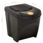Stackable trash cans 4 pieces anthracite gray 100 L by vidaXL, Garbage cans and trash cans - Ref: Foro24-316185, Price: 72,60...