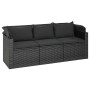 4-piece garden sofa set with black synthetic rattan cushions by vidaXL, Garden sets - Ref: Foro24-3186648, Price: 422,36 €, D...