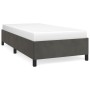 Estructura de cama de terciopelo gris oscuro 90x200 cm de vidaXL, Camas y somieres - Ref: Foro24-347301, Precio: 92,20 €, Des...