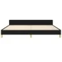 Bed frame with black fabric headboard 200x200 cm by vidaXL, Beds and slatted bases - Ref: Foro24-3124921, Price: 250,14 €, Di...