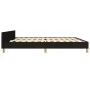 Bed frame with black fabric headboard 200x200 cm by vidaXL, Beds and slatted bases - Ref: Foro24-3124921, Price: 250,14 €, Di...