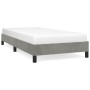 Light gray velvet bed frame 80x200 cm by vidaXL, Beds and slatted bases - Ref: Foro24-346940, Price: 86,53 €, Discount: %