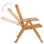Juego de muebles de jardín 3 piezas madera maciza de teca