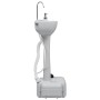 Portable camping sink with pedestal, gray, 20 L by vidaXL, Camping and hiking - Ref: Foro24-30139, Price: 123,09 €, Discount: %